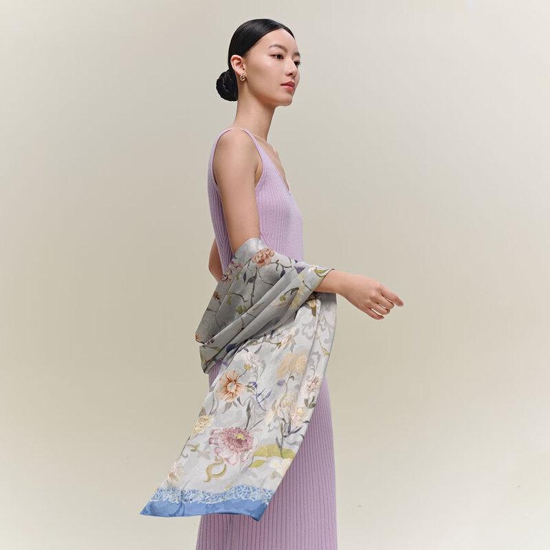 

Wanshili Awakening Spring 100% Mulberry Silk Scarf