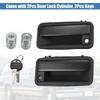 uxcell Exterior Front Door Handles for and Yukon Replacement Parts 15742229 and Left and Includes Lock Cylinder Key Chevrolet, Suburban, Tahoe, GMC,