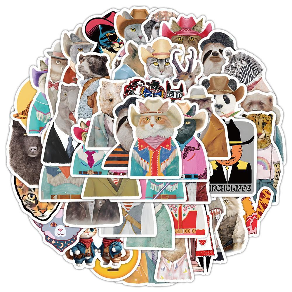 50 Unique Waterproof Watercolor Horse Stickers: Perfect for Phones, Cups, and Kids' Planners