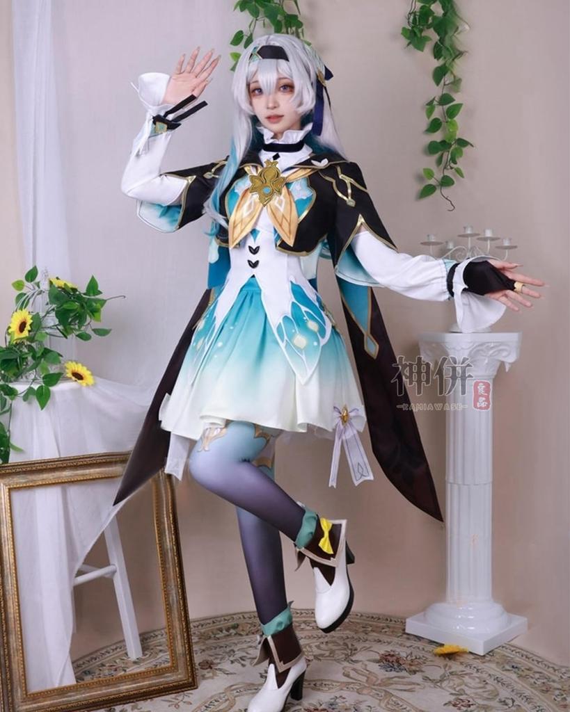 Firefly Cosplay Wig from Star Cosplay for Cultural and Stage Firefly Cosplay Firefly [Excellent Quality] Included, AR-26710, "Collapse Rail" Costume,