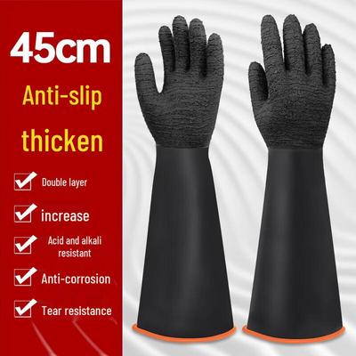 Industrial Acid-Alkali Resistant Latex Gloves