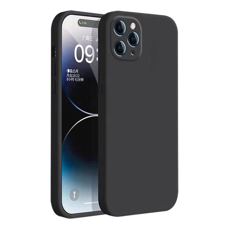 Anwendbar auf Apple 11pro Handyhülle iPhone Schutzhülle Flüssiges Weiches Silikon Vollabdeckung Anti-Fall-Hülle für Männer und Frauen