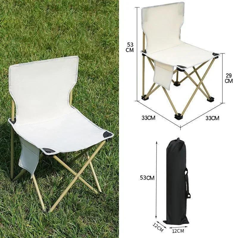 Outdoor Klappstuhl Camping Picknick Oxford Stoff Freizeitstuhl Ultraleicht Tragbar Strand Angelstuhl Kunst Skizzierhocker