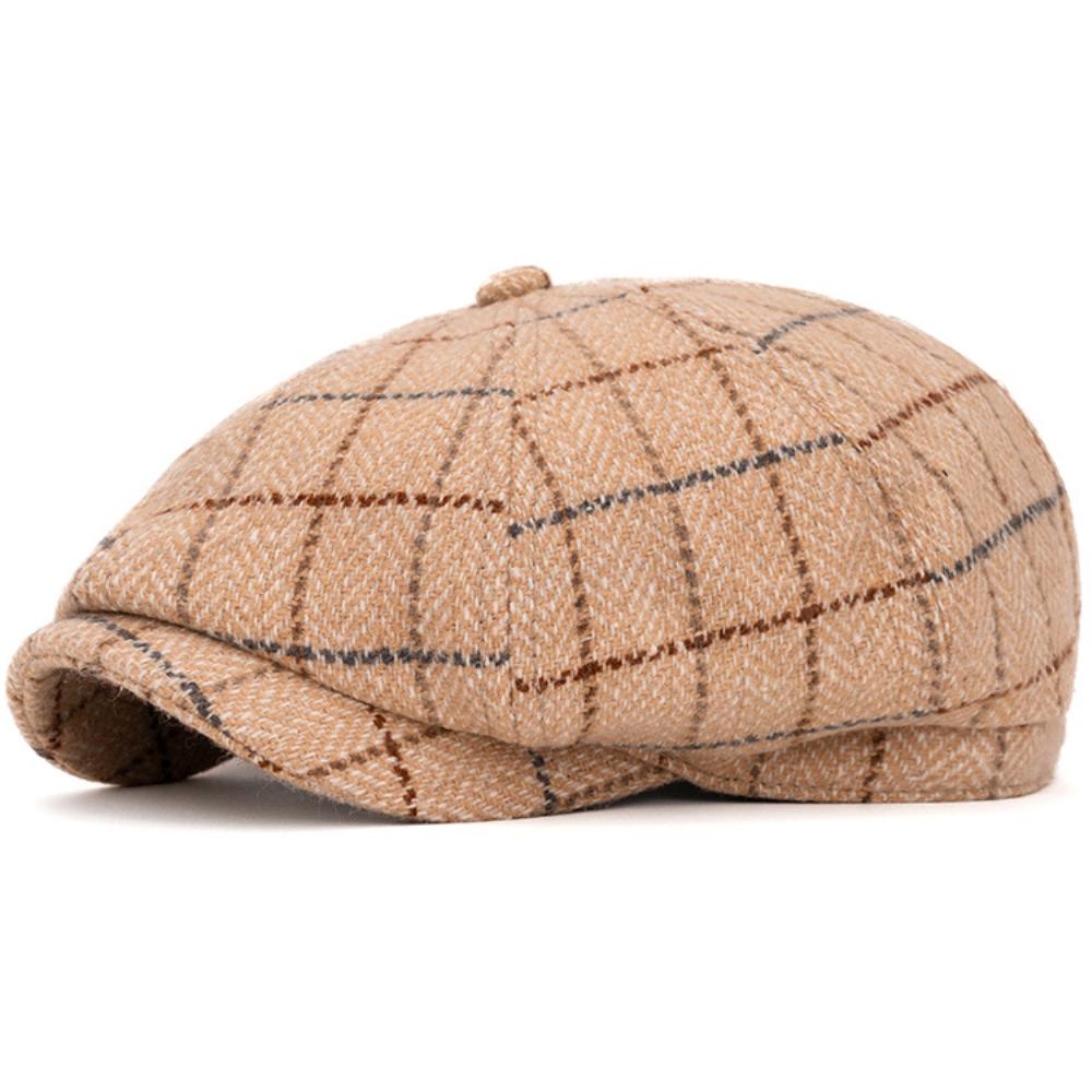 HT4972 Berets High Quality Men Women Autumn Winter Hat Artist Painter Wool Beret Hat Male Female Flat Cap Octagonal Beret Caps