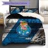 Futebol Clube do Porto Pattern Bedding Quilt Set  Home Decoration  Gift (1 * duvet cover + 2 * pillowcase  without core)