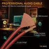 UCINNOVATE Speaker Cable with Banana Plugs 2-Pack 9.8ft/3m 14 Gauge OFC Speaker Wire Gold-Plated Banana Plugs for Home Theater Hi-Fi Audio Amp