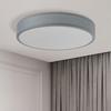 Plafonnier LED - NETTLIFE - Rond 30 cm - Abat-jour tissu - 12W 3000K - Métal