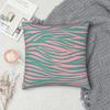 Pink And Green Zebra Stripes Pillowcase Double-sided Printing Polyester Cushion Cover Decorative Pillow Case Cover Home Square