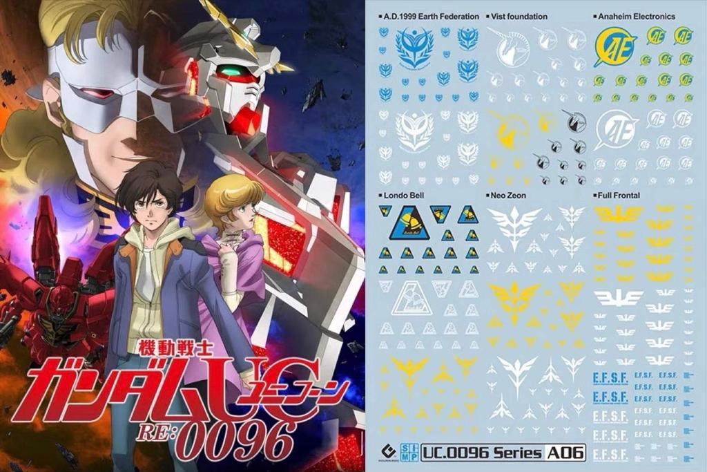 Decals for HiRM Robot MS Detail Up Fluorescent!! Water-slide HG, RG, MG, PG, RE, (Universal 1/144, 1/100 UC0096)