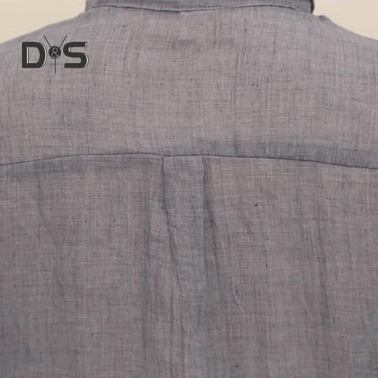 Women Lapel Long Sleeve Shirt Tops Loose Fit Single breasted Patch Pocket Thin Casual Shirt Workwear