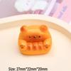 3D Bear Sofa Cartoon Shoe Charms, Cream Glue, Resin DIY Jewelry Accessories