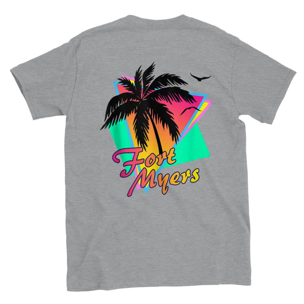 Fort Myers Florida - Back Print - Classic Unisex Crewneck T-shirt Unisex T-Shirt M