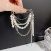 Elegant Retro Multi Strand Fringe Brooch Shimmering Fringe Brooch Pin Ornament For Jackets Scarves Hats Accessories