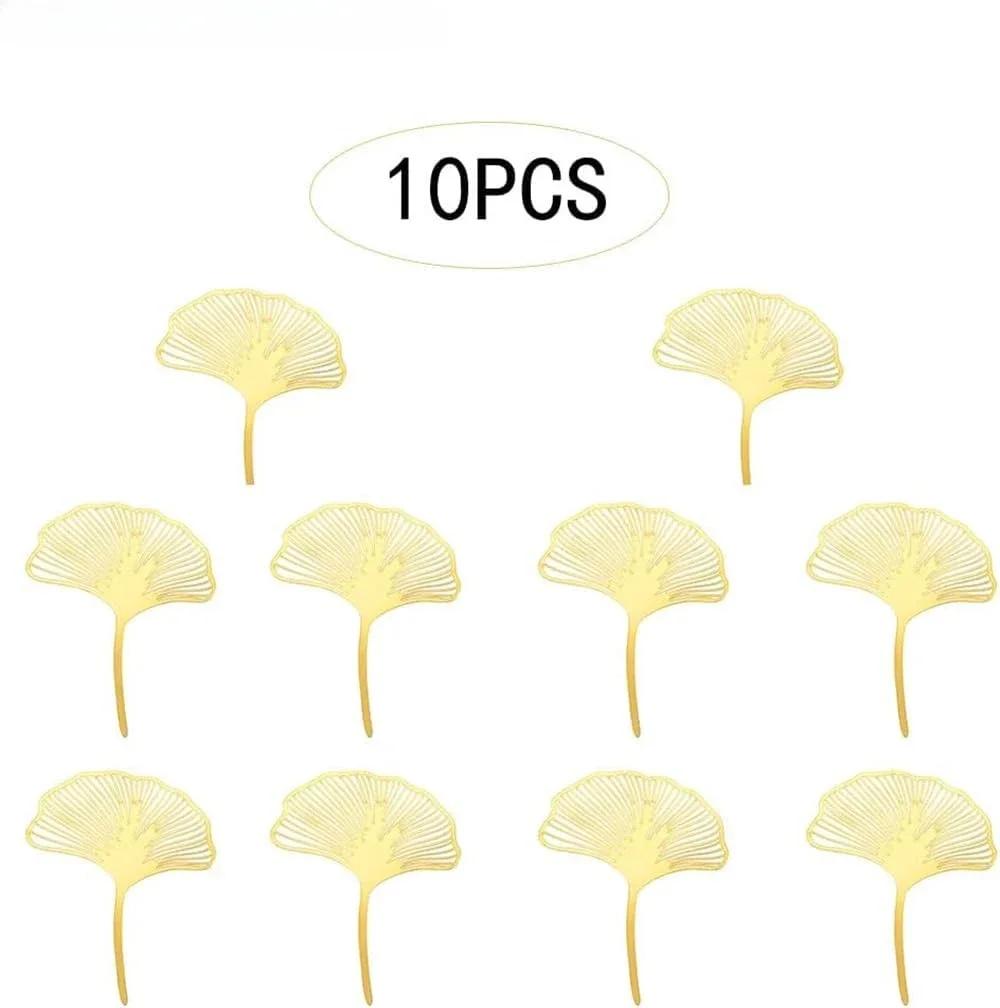 New Acrylic Gold Ginkgo Leaves Cake Topper Happy Birthday Cake Topper Baking Accessories Party Supplies Cake Decorating Tool