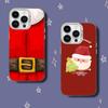 Santa Claus Christmas Tree Phone Case For iPhone 17,16,15,14,13,12,11,Pro,XS,Max,Plus,Mini,SE White Candy Matte Shockproof Cover