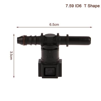 7,89 Id6 Auto Auto Kraftstoff Linie Bundy T Schlauch Koppler Nylon Motorrad Schlauch Koppler Quick Release Verbinden Stecker Auto Zubehör