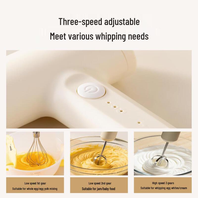 Rechargeable Cordless Electric Hand Mixer
