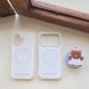 Korean Style Oil Painting Bear Magnetic Phone Case for iPhone 17/16 Pro Max/15/14
