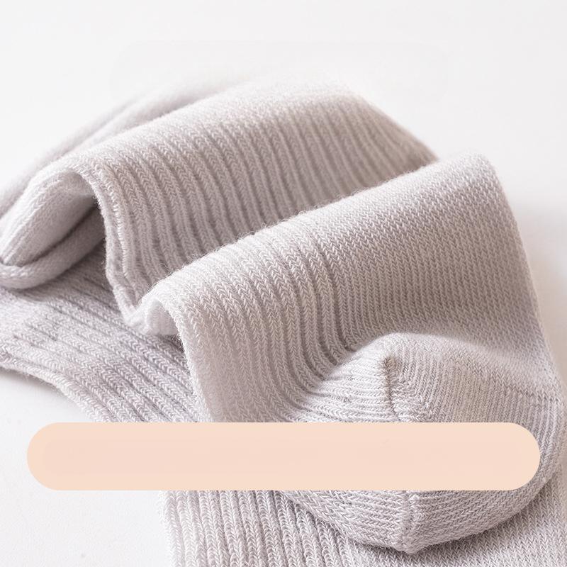 Summer Infant Baby Calf Sock Simplicity Solid Color Thin Newborn Sock for Boy Girl Fashion Breathable Soft Cotton Toddler Sock