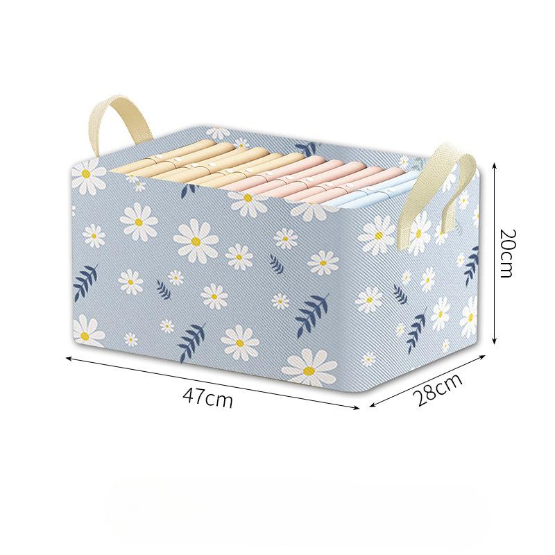

Хранение одежды, домашнее общежитие, небольшой шкаф с Дейзи, стальной каркас, ящик для хранения, брюки, тканевый органайзер, коробка для хранения, корзина для хранения Daisy синий