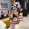 North American Station Three-dimensional Smiley Face Collage iPhone14pm Mobile Phone Case Apple 17 Cute Anti-drop AG Frosted Glass Case