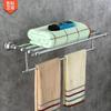 Rustic French Style Towel Rack Wall Mounted Bathroom Organizer Shelf With Electroplated Finish