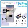 For Xiaomi Redmi Note 14 13s 13 12s 12 Pro Pro+ 13C 14C 15C Front + Back Screen Protector