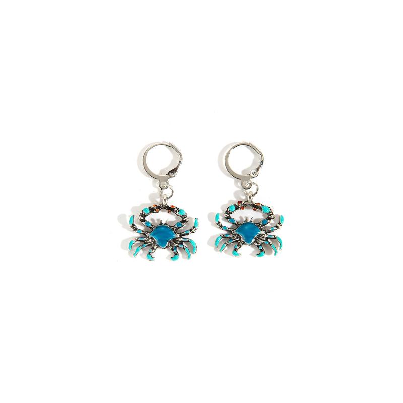 

1Pair Cartoon Crab Drop Earrings Creative Jewelry Trends Women S Earrings Seaside Beach Style Ear Drop For Women Girls Gift