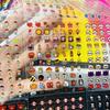 25Pcs 1750 Stickers MINI Cute emoji Cube Transparent Stickers PET DIY Scrapbooking Decor Sticker Phone Decal Journaling