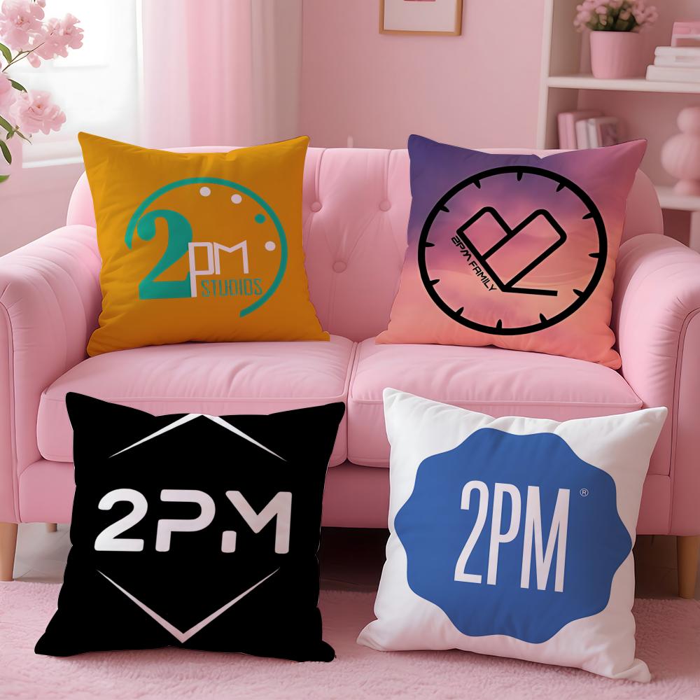 Kpop Style 2Pm Cushion Cover Cushion Cover Set 4Pcs 50X50 45X45 40X40 Pillowcase Decorative Sofa Home Decor