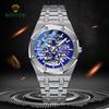 Rovite Men'S Mechanical Watch Fashion Hollow Octagonal Quartz Steel Belt Men'S Watch Generation