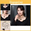 Elegant Cherry Pendant Necklace For Women Trendy Titanium Steel Choker 75cm