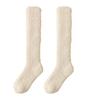 Coral Fleece Knee High Socks Thickened Coral Fleece Socks New Fuzzy Long Socks  Home Lounging