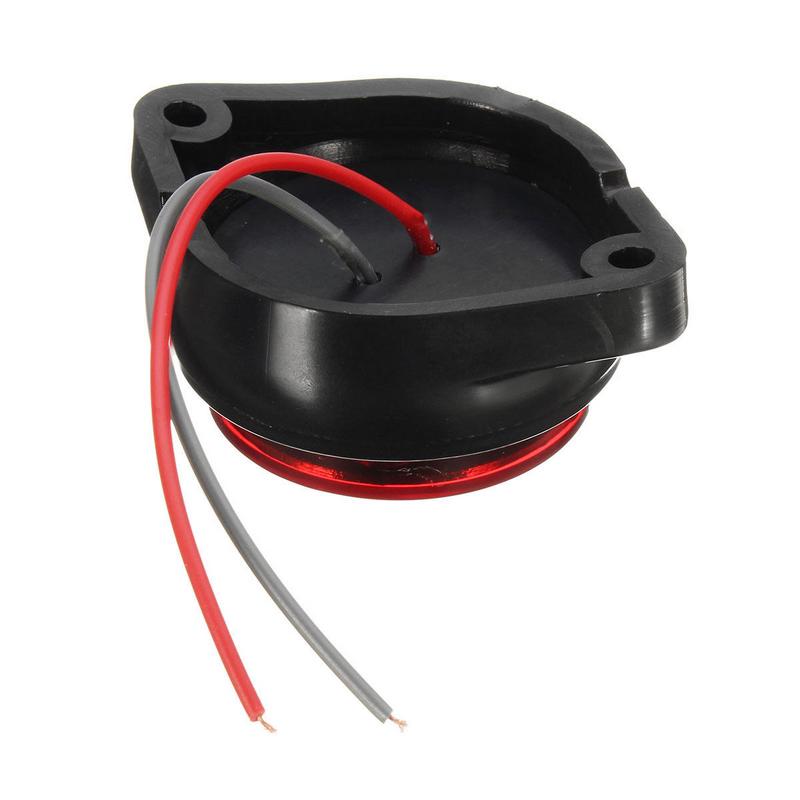 Red 7 LED Round Side Marker Indicator Clearance Light Car Truck Trailer