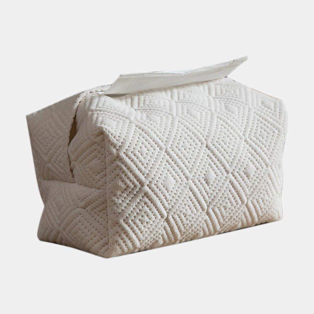 

1PC Light Luxury Pumping Paper Bag Household Desktop Tissue Box Car Paper Towel Storage Decorative Creative Storage Box белый
