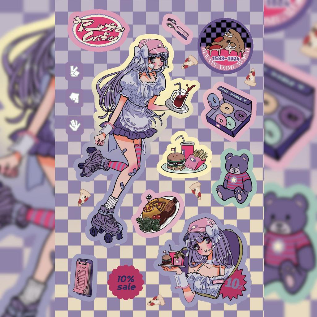 Korean Domi Character Stickers for Journals & DIY Phone Cases