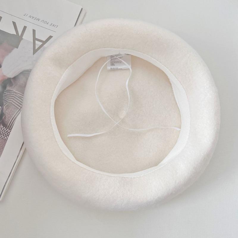 Women S Vintage Versatile Korean Style Small Face Mushroom Beret Hat Customizable