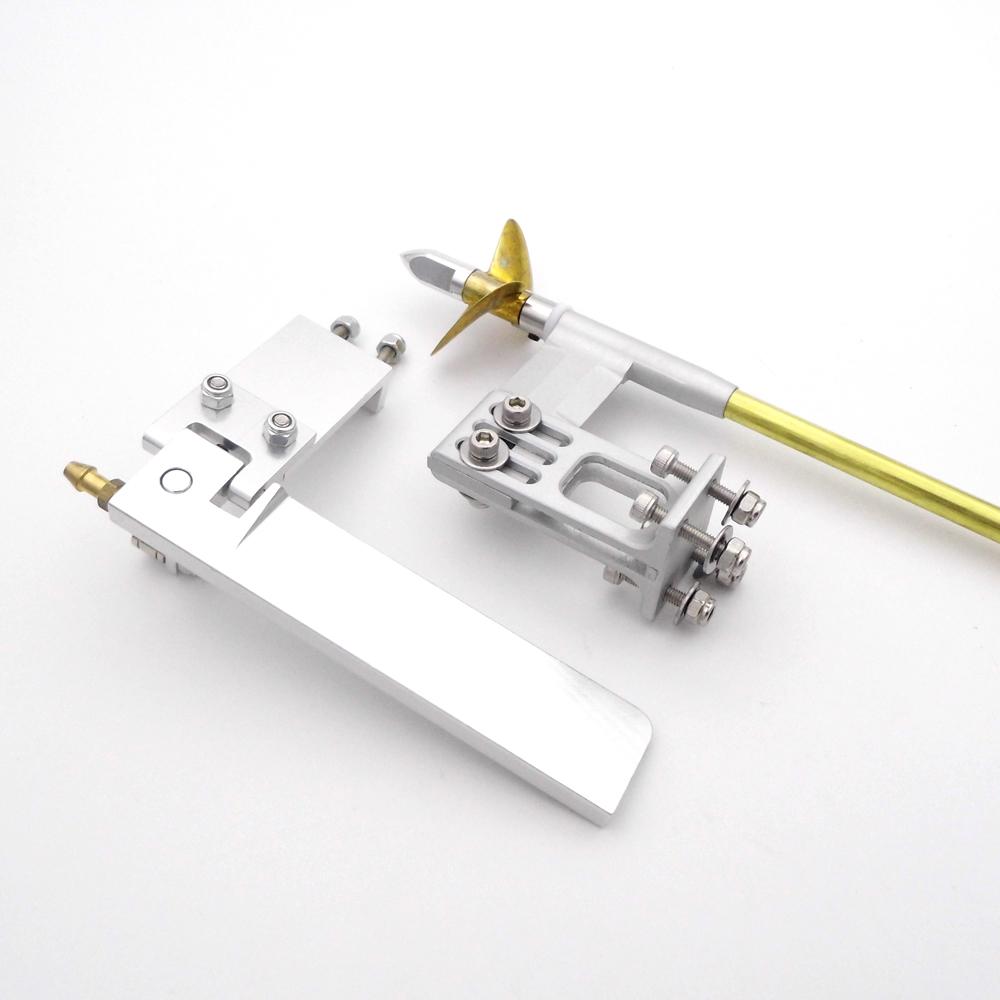 4mm Drive Shaft + 95mm Water Pickup Steering Rudder + 35mm propeller Kit for RC Boat MONO Speed O VEE Hydroplane DIY Parts