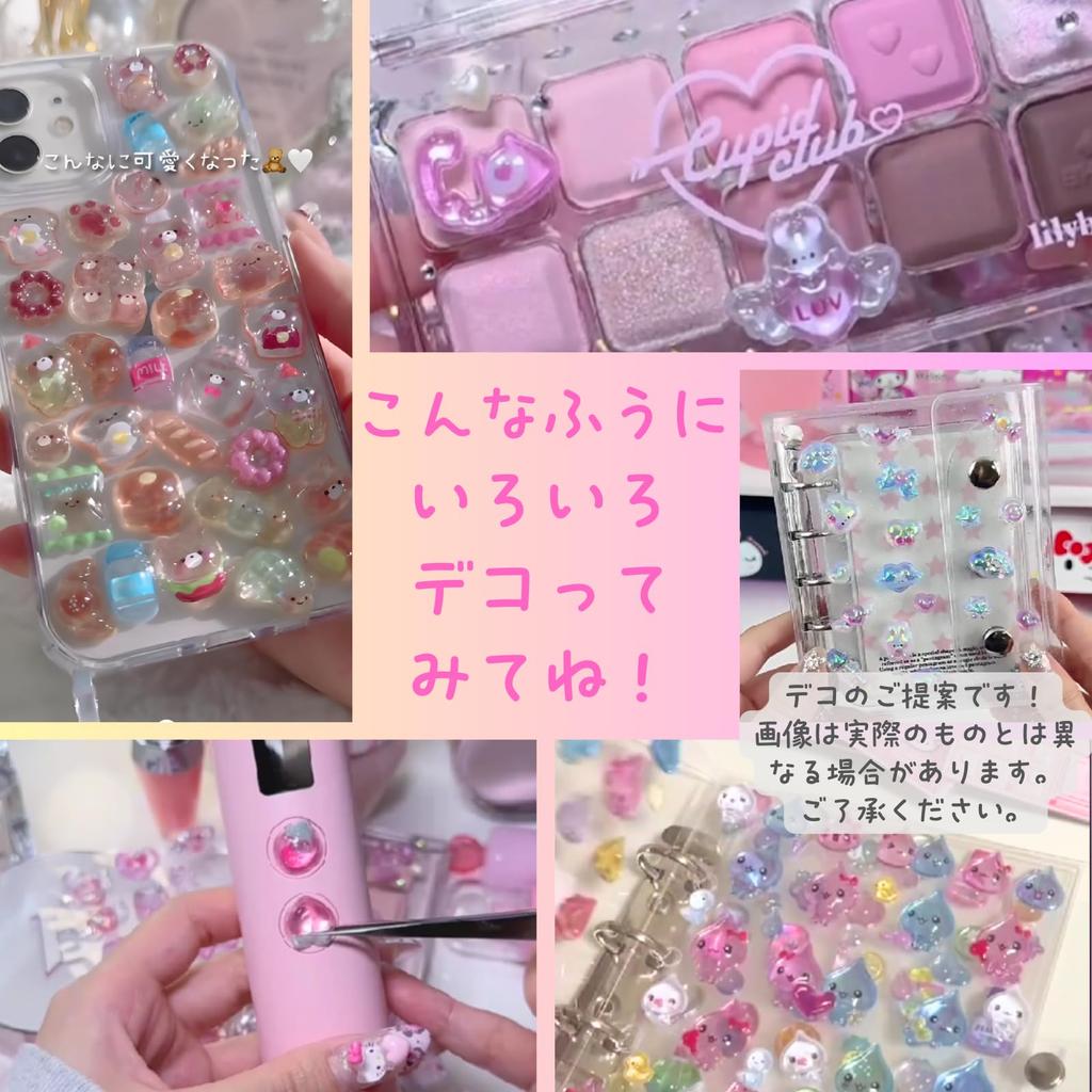 Puffy Soft and Water Decorative Cute Drop Shape K-Bom Stickers, Squishy, Stickers, Stickers, 3D, (Mixed Colors)