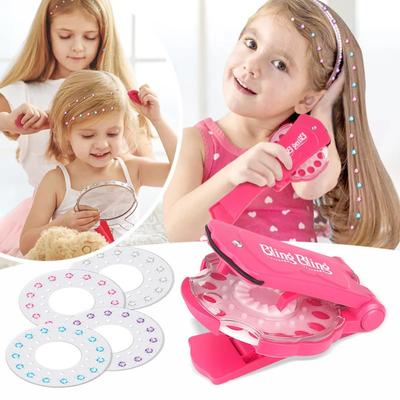 Spielzeug für Mädchen Schönheit Mode Haare Diamanten Bling Glitzer Haare Magie Juwel Bohrer Interaktives Spielzeug Kopfschmuck Haarschmuck Geschenk