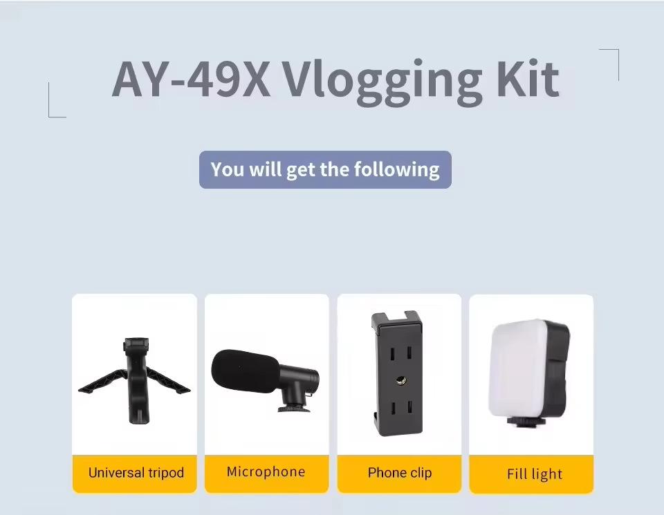 Mobile Phone Stabilizer Frame with Dual Lights for Horizontal & Vertical Shooting