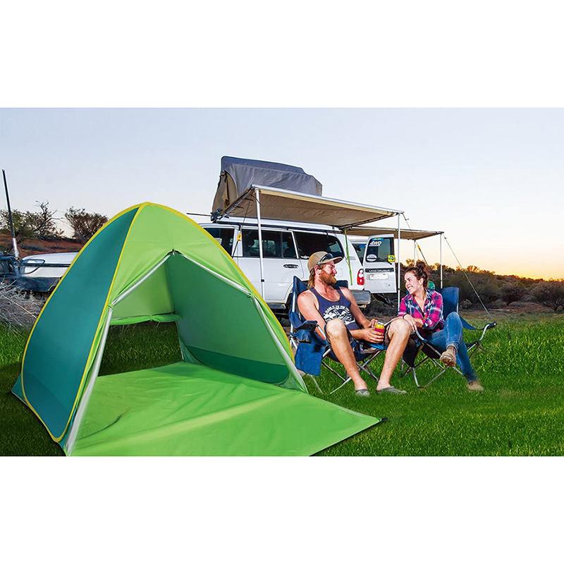 Automatic Pop Up Beach Tent, Portable Foldable Sun Shelter with UV Protection for Outdoor Seaside Use