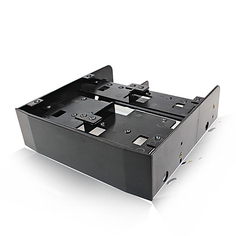 5.25 To 3.5 2.5 Hdd/Ssd Floppy-Drive Bay ray Bracket Mounting HDD Adapter SSD Hard Drive Supports up to 6*2.5 hard drives чёрный