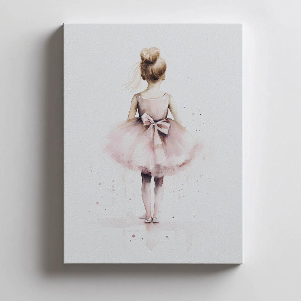 Różowa Balerina - Tańcząca Księżniczka Różowa Balerina - Tańcząca Księżniczka, 30X40 Cm, Bez Ramy, Papier Matowy 230 Gsm