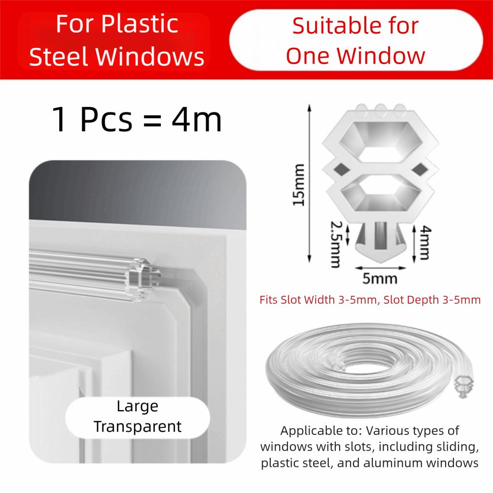 

New TPE Door Seal Strip Bilateral Flexible Insulation Strip Cold Proof Card Slot Design Dustproof Strip Window Sealing