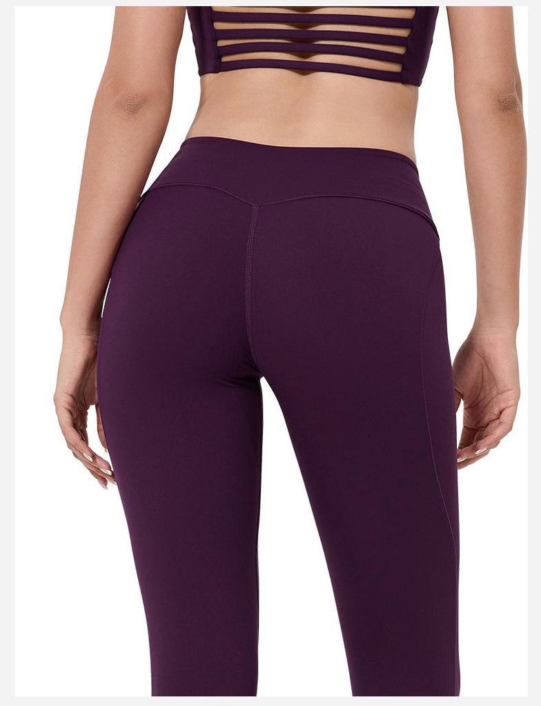 Damen High Waist Yoga Leggings - Pfirsich Po-Lifting, Feuchtigkeitstransportierend, Schnelltrocknende Tights
