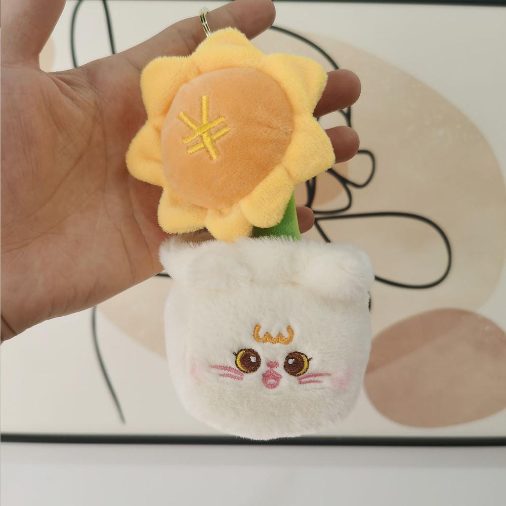 Adorable Panda Plush Keychain Cute Animal Doll Short Plush Hanging Accessory