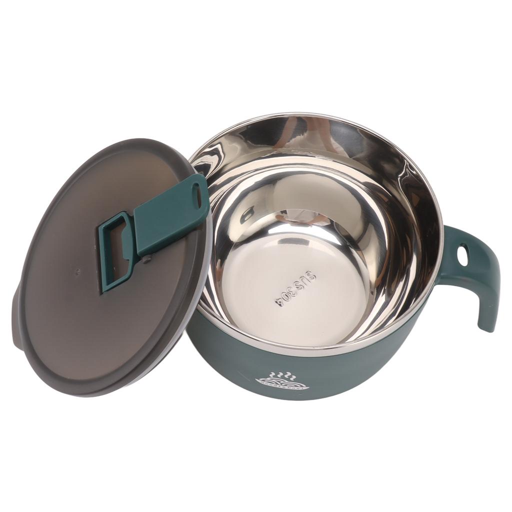 Nerezová miska na instantní nudle 900ml miska na nudle s víkem pro kancelář studentské koleje