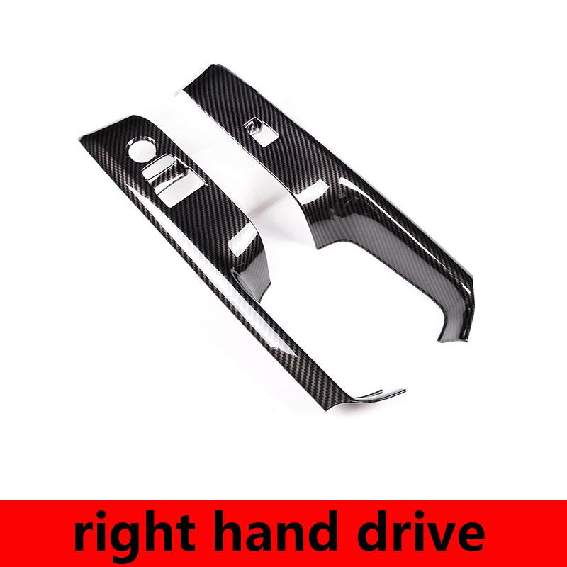 

LHD&RHD ABS Carbon Fiber For Toyota GR Supra MK5 A90 2019-2026 Car Window Glass Lifting Button Frame Sticker Car Accessories