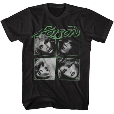 Poison Faded Cat Dragged In Cover Herren T-Shirt